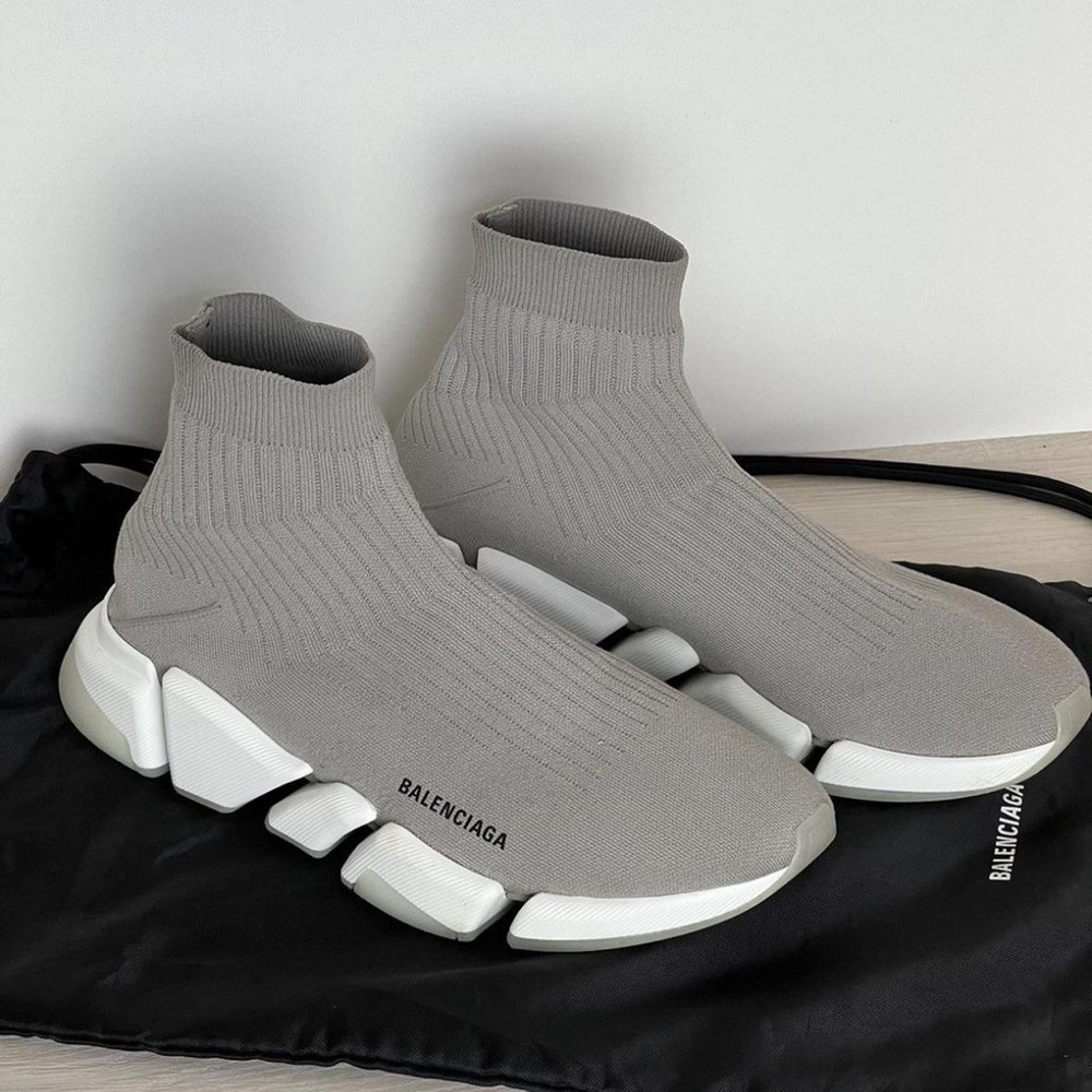 Balenciaga Light Gray Sock Sneakers